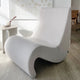 vitra's amoebe lounge chair by verner panton with modern art print at innes gallery in hessle uk