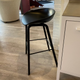 HAY About A Stool AAS 32 in Black Lacquered Oak — on display, showroom