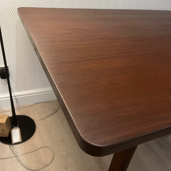 carl hansen bm0698 solid eucalyptus rectangular dining table on display at Innes showroom in hessle, east yorkshire, uk