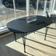 Fritz Hansen B611 superellipse dining table in black laminate with black legs