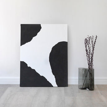 Hideaway 01 by Becky Innes Acrylic on Canvas with Hand Torn Paper 40x30in