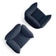 Knoll Perron Pillo Lounge Chair in Cloud Midnight Atlantic — packshot