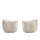 Knoll Perron Pillo Lounge Chair in Haven Ivory — packshot, detail