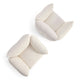 Knoll Perron Pillo Lounge Chair in Haven Ivory — packshot, detail