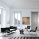 Knoll Platner Coffee Table — lifestyle, with Knoll Avio Sofa