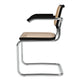 Knoll Cesca Dining Armchair Cane Seat & Back in Dark Stain — packshot, detail