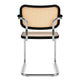 Knoll Cesca Dining Armchair Cane Seat & Back in Dark Stain — packshot, detail