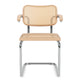 Knoll Cesca Dining Armchair Cane Seat & Back in Light Beech — packshot, detail