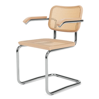 Knoll Cesca Dining Armchair Cane Seat & Back