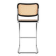 Knoll Cesca Bar Stool Cane Seat & Back in Dark Stain — packshot, detail