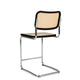 Knoll Cesca Counter Stool Cane Seat & Back in Dark Stain — packshot, detail