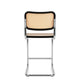 Knoll Cesca Counter Stool Cane Seat & Back in Dark Stain — packshot, detail