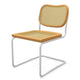 Knoll Cesca Dining Chair Cane Seat & Back in White, Light Beech frame — packshot