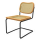 Knoll Cesca Dining Chair Cane Seat & Back in Onyx, Light Beech frame — packshot