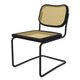 Knoll Cesca Dining Chair Cane Seat & Back in Onyx, Matt Black frame — packshot