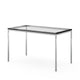 Knoll Florence Knoll Mini Desk in Clear Glass — packshot