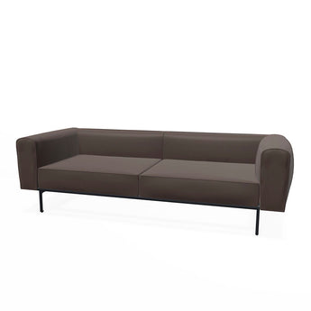 Knoll Matic Compact Sofa 224cm Charcoal Painted Aluminium Frame