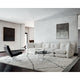 Knoll Perron Pillo 4 Seat Sofa in White — lifestyle, living room