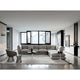 Knoll Perron Pillo Corner Sofa in White — lifestyle, living room