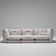 Knoll Perron Pillo 3 Seat Sofa in White — studio