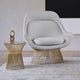 Knoll Platner Side Table — lifestyle, with Platner Easy Chair