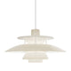 Louis Poulsen PH 5 320 Opal Pendant in Opal Beige — packshot, lit