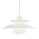 Louis Poulsen PH 5 320 Opal Pendant in Opal White — packshot, lit