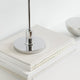 Louis Poulsen PH 2/1 Portable Table Lamp in High Lustre Chrome Plated — lifestyle, detail