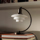 Louis Poulsen PH 2/2 Luna Aged Brass Opal Table Lamp — lifestyle, detail 08