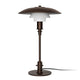 Louis Poulsen PH 3/2 Aged Brass Opal Table Lamp — packshot, unlit