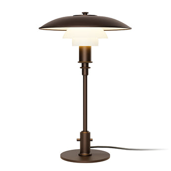 Louis Poulsen PH 3/2 Aged Brass Opal Table Lamp
