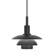 Louis Poulsen PH 3/3 Pendant Light in Black Metal — packshot