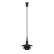 Louis Poulsen PH 3/3 Pendant Light in Black Metal — packshot, detail