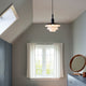ouis Poulsen PH 3/3 Pendant Light in Metal & Glass — lifestyle, bedroom