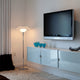 Louis Poulsen PH 4½-3½ Glass Floor Lamp — lifestyle, living room