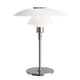 Louis Poulsen PH 4½-3½ Glass Table Lamp in White — packshot