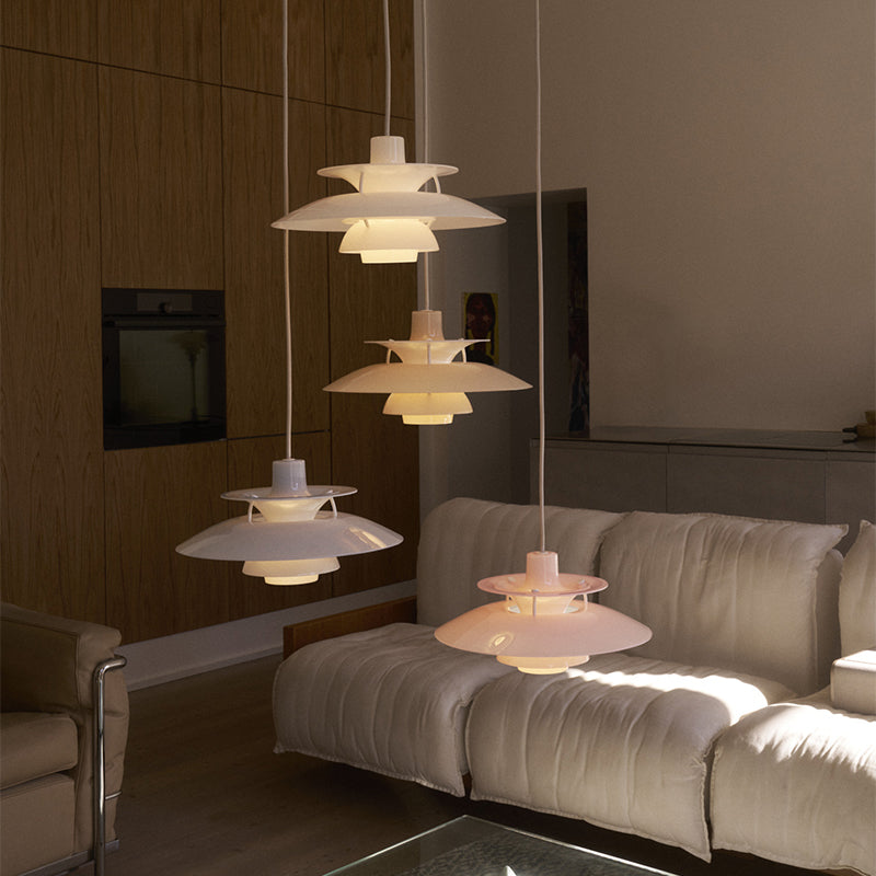 Louis Poulsen PH 5 320 Opal Pendant — lifestyle, living room