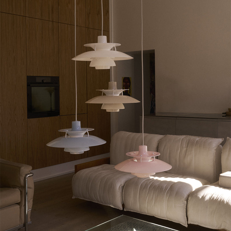 Louis Poulsen PH 5 320 Opal Pendant — lifestyle, living room