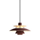 Louis Poulsen PH 5 Mini Pendant Light Monochrome Burgundy packshot