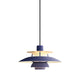 Louis Poulsen PH 5 Mini Pendant Light Monochrome Dusty Indigo packshot