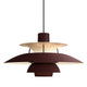 Louis Poulsen PH 5 Pendant Light Monochrome Burgundy packshot
