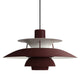 Louis Poulsen PH 5 Pendant Light Monochrome Burgundy packshot