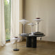 Louis Poulsen PH 80 Table Lamp and PH 80 Portable Lamp — lifestyle, living room family setting, lamp off