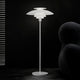 Louis Poulsen PH 80 Floor Lamp in All White — lifestyle monochrome