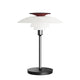 Louis Poulsen PH 80 Portable Lamp in Opal White / High Lustre Chrome Plated — front view off