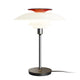 Louis Poulsen PH 80 Table Lamp in Opal White / High Lustre Chrome Plated — packshot