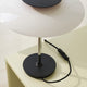 Louis Poulsen PH 80 Table Lamp in Opal White / High Lustre Chrome Plated — base detail