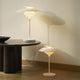 Louis Poulsen PH 80 Table Lamp and PH 80 Portable Lamp in Opal White / White — lifestyle, lamp on