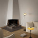 Louis Poulsen PH 3½-2½ Floor Lamp and PH 3/2 table lamp Centenary Edition by Poul Henningsen — room setting