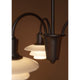 Louis Poulsen PH 1/1 Chandelier Centenary Edition 3-arm close-up detail, illuminated 2